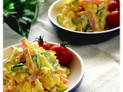胡瓜と玉ねぎの卵サラダ
